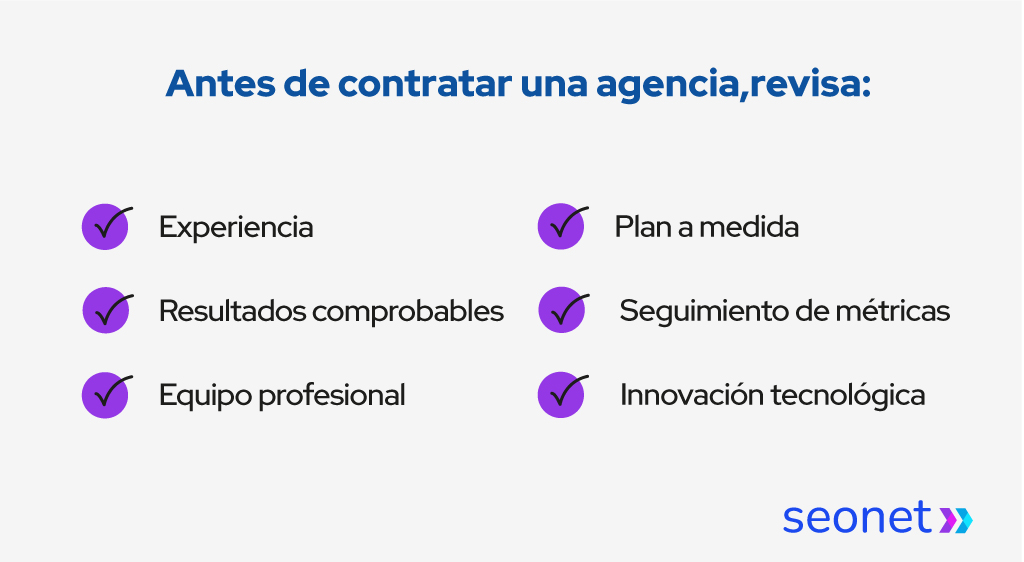 Checklist para antes de elegir una agencia de marketing digital en Chile